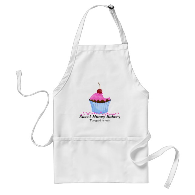 Cute Rosa Cupaka med Cherry Personlig Apron Förkläde (Framsidan)
