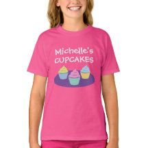 Cute rosa cupaka t shirt for girl's baking party