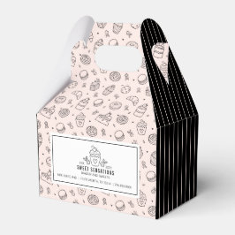 Cute Rosa Cupkaka Small Business Favbox Presentaskar