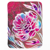 Cute Rosa Dahlia Girly Söt Blommigt Watercolor
