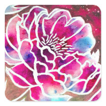 Cute Rosa Dahlia Girly Söt Blommigt Watercolor