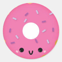 Cute Rosa Donut Sticker