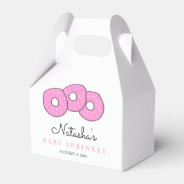 Cute Rosa Donuts 2:a Baby Sprinkle Shower Presentaskar