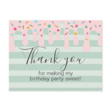 Cute Rosa Drip Sprinkle Birthday Tack