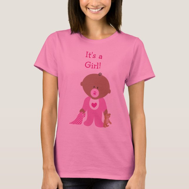 Cute Rosa Dsed Baby, moderskapshandel T-shirt (Framsida)