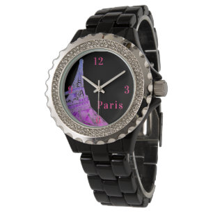 Cute Rosa Eiffel Torn Armbandsur