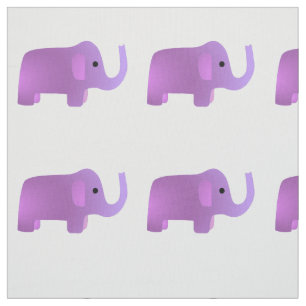 Cute Rosa Elephant Tyg