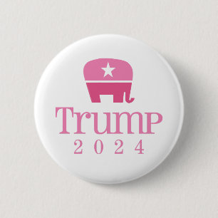 Cute Rosa Elephant Women for Donald Trump 2024 Knapp