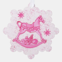 Cute Rosa Filigree Rocking Horse Jul