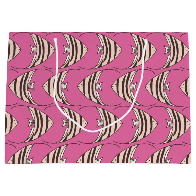 Cute rosa fish mönster (Framsidan)