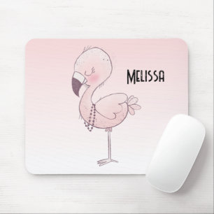Cute Rosa Flamingo Illustration Musmatta