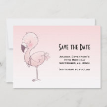 Cute Rosa Flamingo Illustration