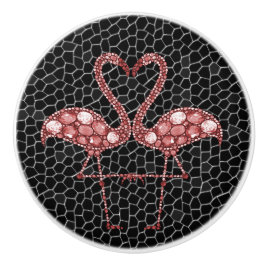 Cute Rosa Flamingo Knopp