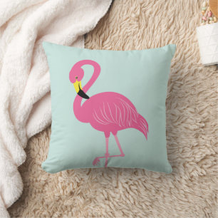 Cute Rosa Flamingo Kudde