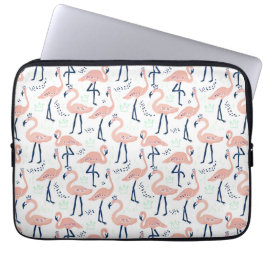 Cute rosa flamingo laptop fodral