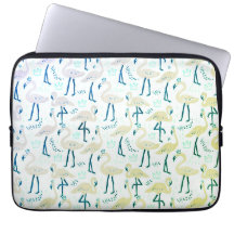 Cute rosa flamingo laptop sleeve