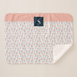 Cute Rosa Flamingo Pattern