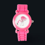 Cute Rosa Flamingo Simple Illustration Armbandsur<br><div class="desc">Enkelt illustration över vit rosa flamingo. Om du behöver hjälp med att anpassa någon av mina designers kontaktar du ArtOnWear-designern. Kostnadsfri textformatering med hjälp av direkthjälp tillgänglig på begäran.</div>