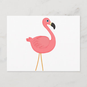 Cute Rosa Flamingo Vykort