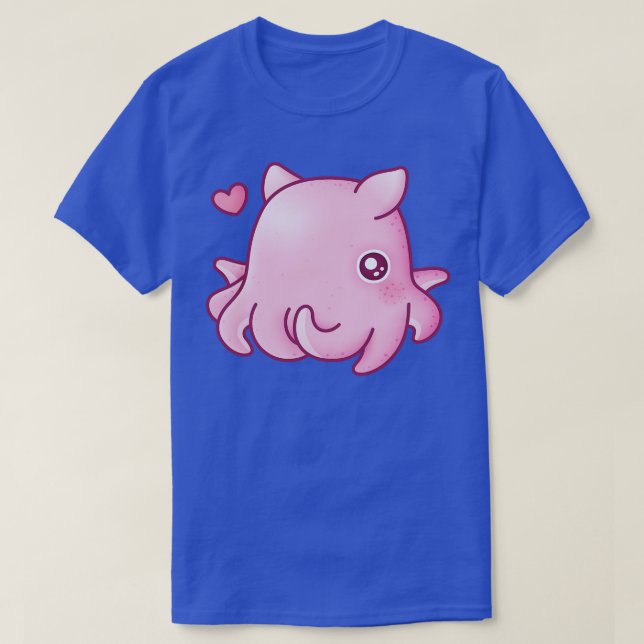 Cute Rosa Flapjack Octopus T Shirt (Design framsida)