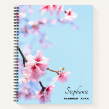 Cute Rosa Flowers Girly Planner