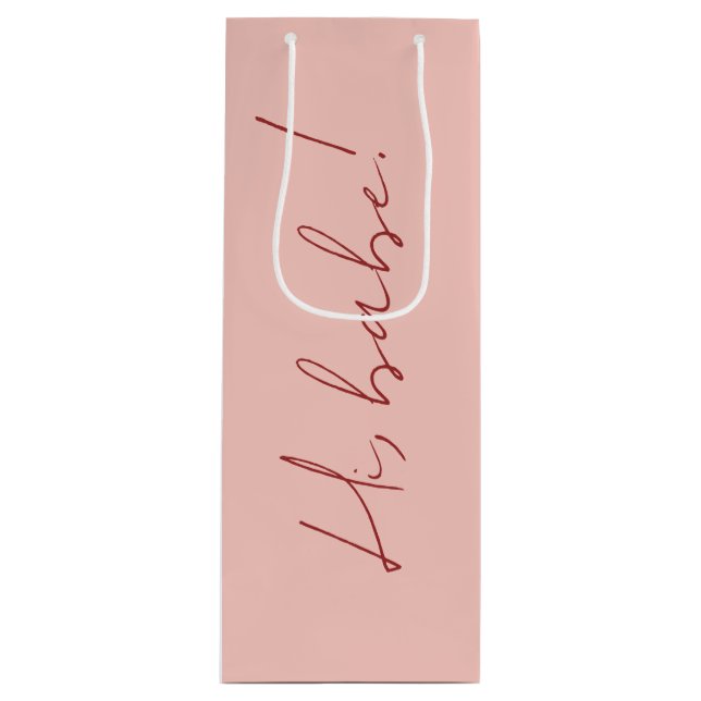 Cute Rosa Galentine's Day Babe Red Script Message (Framsidan)