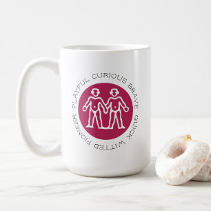 Cute Rosa Gemini Traits Zodiac Mugg