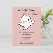 Cute Rosa Ghost Birthday
