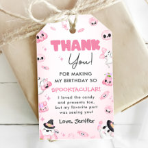 Cute Rosa Ghost Halloween 1:a födelsedagen