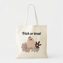 Cute Rosa Ghost Halloween Treat Tote Bag