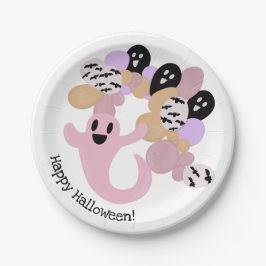Cute Rosa Ghost Kids Happy halloween