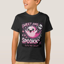 Cute Rosa Ghost: Sweet and Spooky -tshirt boyunge T Shirt