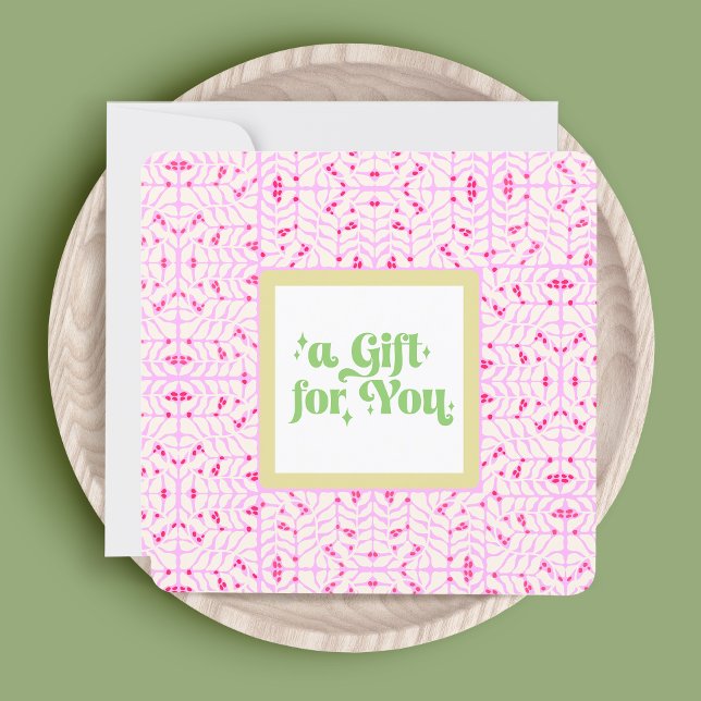 Cute Rosa Gift-certifikat (Skapare uppladdad)