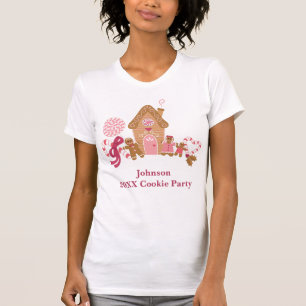 Cute Rosa Gingertea Polkagrisars Women's T-shirt