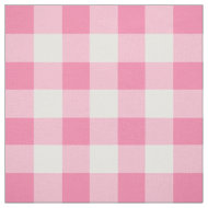 Cute Rosa Gingham Mönster Personlig Tyg
