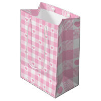 Cute Rosa Gingham Vichy med öron
