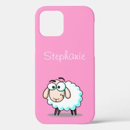 Cute Rosa Girly Sheep Tecknad