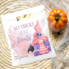 Cute rosa gnom vattenfärgsbarn bus eller godis