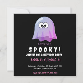 Cute Rosa Google Ögon Ghost: Spooky & Whimsical