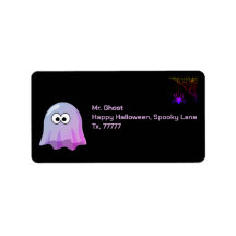 Cute Rosa Google Ögon Ghost: Spooky & Whimsical
