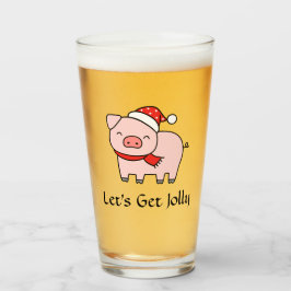 Cute Rosa Gris gör att julen blir minimala. Glaskopp