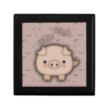 Cute Rosa Gris Oink Rosa Background