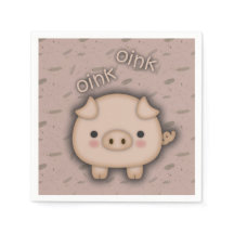 Cute Rosa Gris Oink Rosa Background