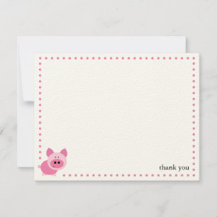 Cute Rosa Gris Personlig Note Card Anteckningskort