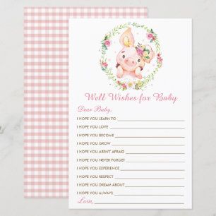 Cute Rosa Gris Piglet well Önskemål för Baby-spel