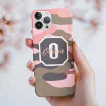 Cute Rosa Grönt Camo, minimal Personlig