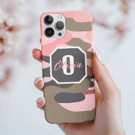 Cute Rosa Grönt Camo, minimal Personlig