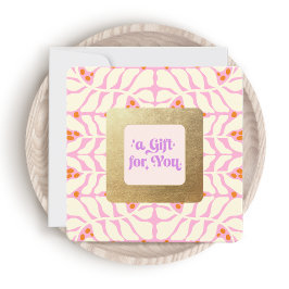 Cute Rosa Guld Ram Gift-certifikat