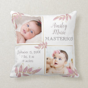 Cute Rosa Guld Two Photo Flicka Birgate Stats Kudde