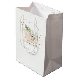Cute Rosa Guld Winter Sleigh Baby Shower